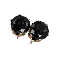 Steel Gem Studs in Silver or Gold - 1985 the VAULT Boutique