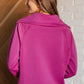 Hamptons Travel Half Zip Pullover in Magenta - 1985 the VAULT Boutique