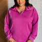 Hamptons Travel Half Zip Pullover in Magenta - 1985 the VAULT Boutique