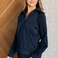 Hamptons Travel Half Zip Pullover in Navy - 1985 the VAULT Boutique