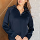 Hamptons Travel Half Zip Pullover in Navy - 1985 the VAULT Boutique