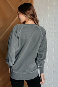 Hands Down Favorite Sweatshirt in Ash Jade - 1985 the VAULT Boutique