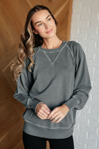 Hands Down Favorite Sweatshirt in Ash Jade - 1985 the VAULT Boutique