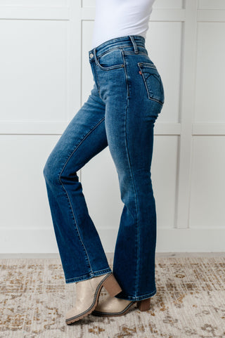 Hannah Mid Rise Thermal Bootcut Jeans - 1985 the VAULT Boutique