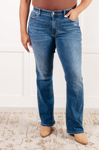 Hannah Mid Rise Thermal Bootcut Jeans - 1985 the VAULT Boutique