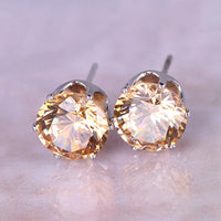 Steel Gem Studs in Silver or Gold - 1985 the VAULT Boutique