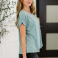 Heathered Harmony Basic Tee in Ash Jade