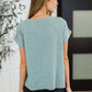 Heathered Harmony Basic Tee in Ash Jade