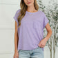 Heathered Harmony Basic Tee in Lavender
