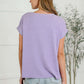 Heathered Harmony Basic Tee in Lavender