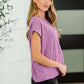 Heathered Harmony Basic Tee in Light Plum