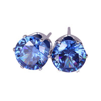 Steel Gem Studs in Silver or Gold - 1985 the VAULT Boutique