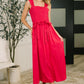 Hold Me Down Midi Dress in Fuchsia