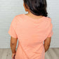 I Don't Have to Choose V-Neck Tee in Apricot Ice