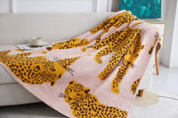 ETA 11/29 - Wild Side Pink Leopard Luxury Blanket - 1985 the VAULT Boutique