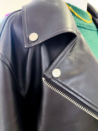 Desi High Quality Black Leather Jacket - 1985 the VAULT Boutique