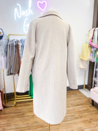 Juliette Taupe Mid-Length Coat - 1985 the VAULT Boutique