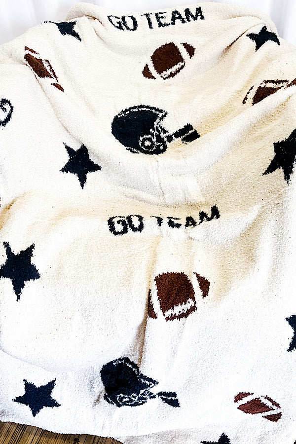 Go Team Football Luxury Blanket - 1985 the VAULT Boutique