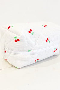 White Cherry Makeup Bag - 1985 the VAULT Boutique