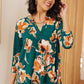 I Think Different Top in Teal Floral - 1985 the VAULT Boutique