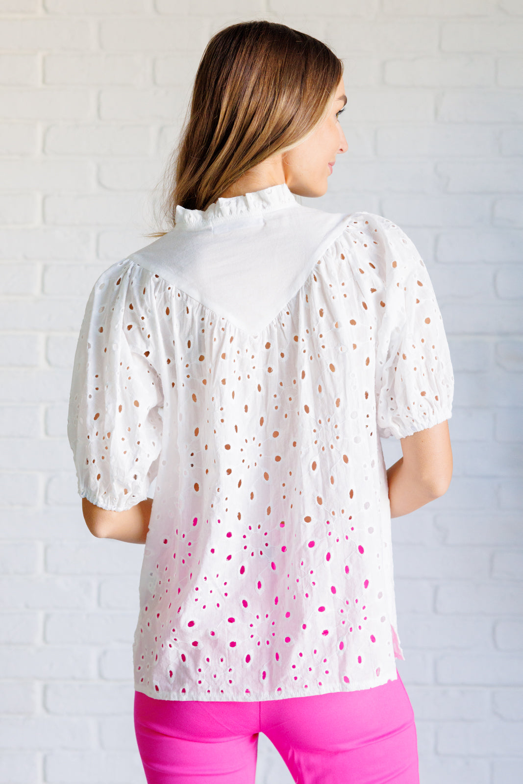 I'll Let You Know Eyelet Lace Blouse - 1985 the VAULT Boutique