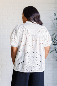 I'll Let You Know Eyelet Lace Blouse - 1985 the VAULT Boutique