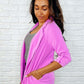 I'm Really That Gal Open Front Blazer in Orchid Glow