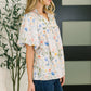 In All This Time Notch Neck Floral Blouse