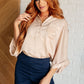 In Your Thoughts Oversized Dolman Sleeve Top in Champagne