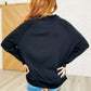 It's The Little Things Relaxed Scuba Pullover in Black