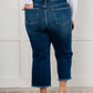 Janice High Rise Button Fly Wide Leg Crop Jeans - 1985 the VAULT Boutique