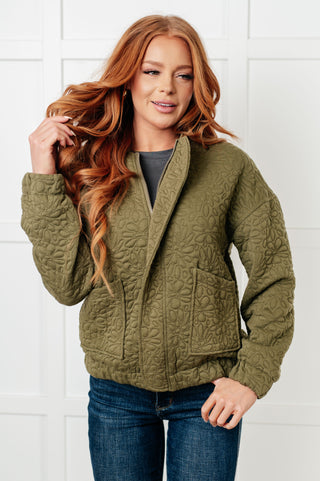 Jungle Explorer Quilted Zip Up Jacket - 1985 the VAULT Boutique