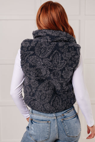 Just One More Layer Paisley Sherpa Print Vest - 1985 the VAULT Boutique