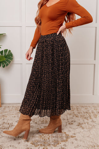 Just What You Wanted Floral Print Pleated Skirt - 1985 the VAULT Boutique