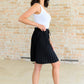 Just a Flirt Pleated Skirt in Black - 1985 the VAULT Boutique