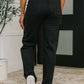 Keira High Waist Cargo Wide in Black