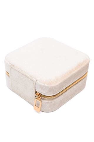 Kept and Carried Velvet Jewelry Box in Ivory - 1985 the VAULT Boutique