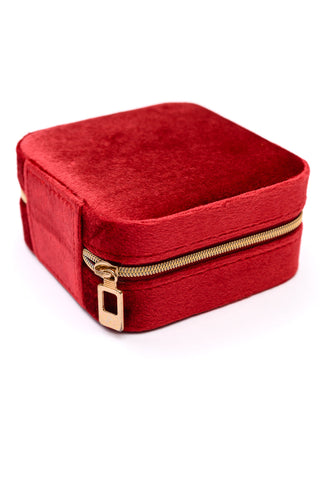 Kept and Carried Velvet Jewelry Box in Red - 1985 the VAULT Boutique