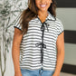 Knot Today Collared Bow Top