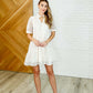 Lace to the Party High Neck Dress in Ivory Multi
