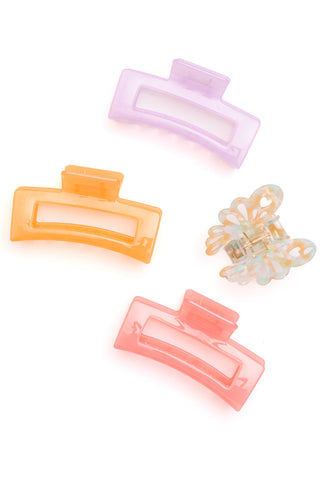 Large Jelly Claw Clip Set of 4 - 1985 the VAULT Boutique