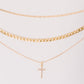 Layered Faith Necklace in Gold