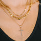 Layered Faith Necklace in Gold