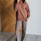 Set Process Mineral Wash Waffle Knit Pants in Brown - 1985 the VAULT Boutique
