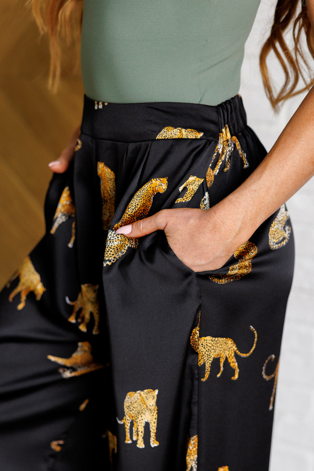 Legendary in Leopard Satin Wide Leg Pants - 1985 the VAULT Boutique