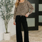Lil' Sass Never Hurt Leopard Print Pullover