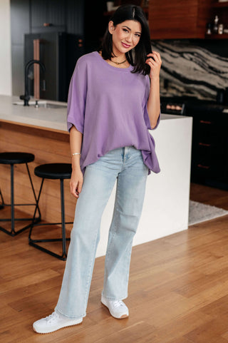 Lilac Whisper Dolman Sleeve Top - 1985 the VAULT Boutique