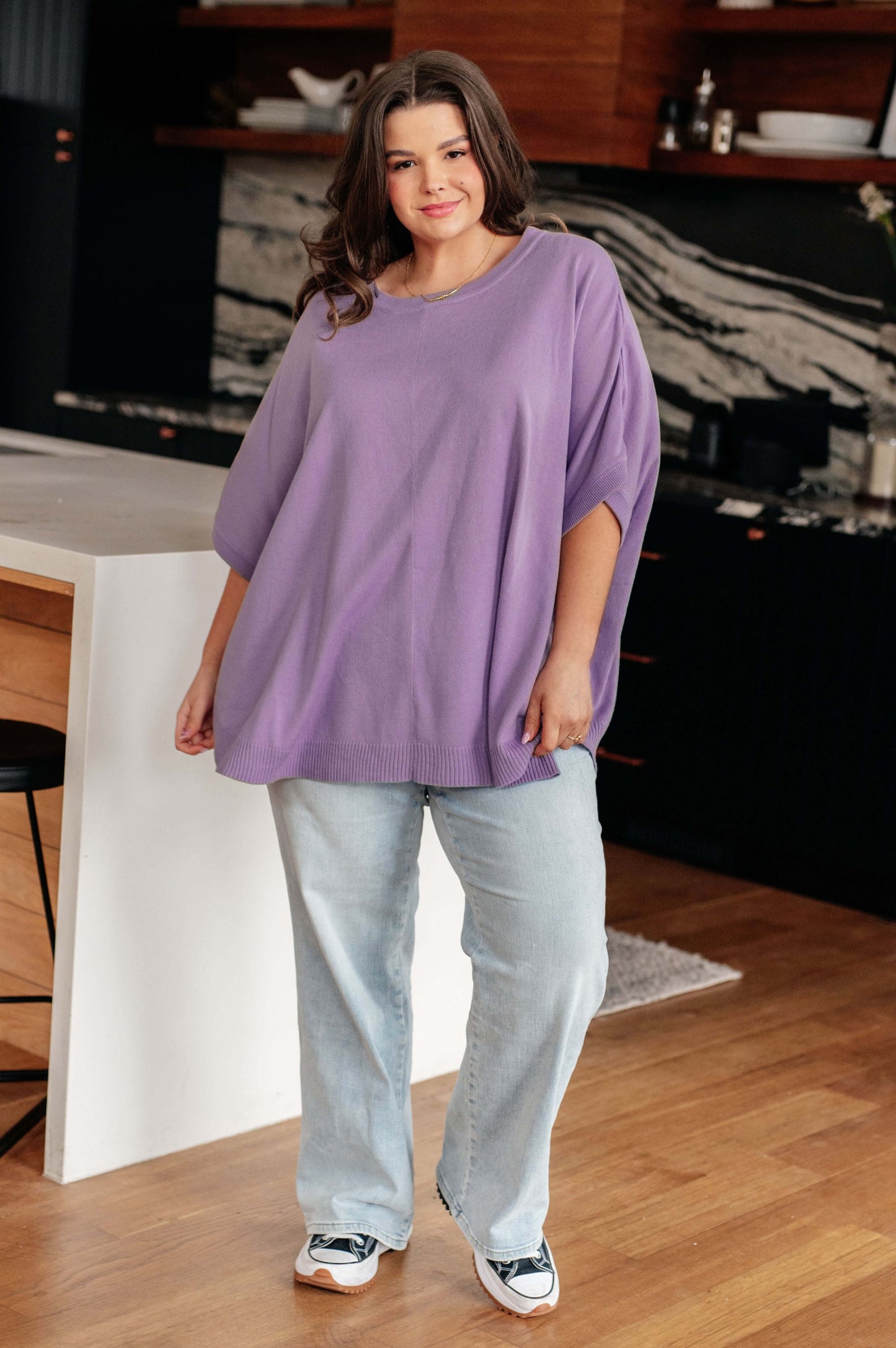 Lilac Whisper Dolman Sleeve Top - 1985 the VAULT Boutique