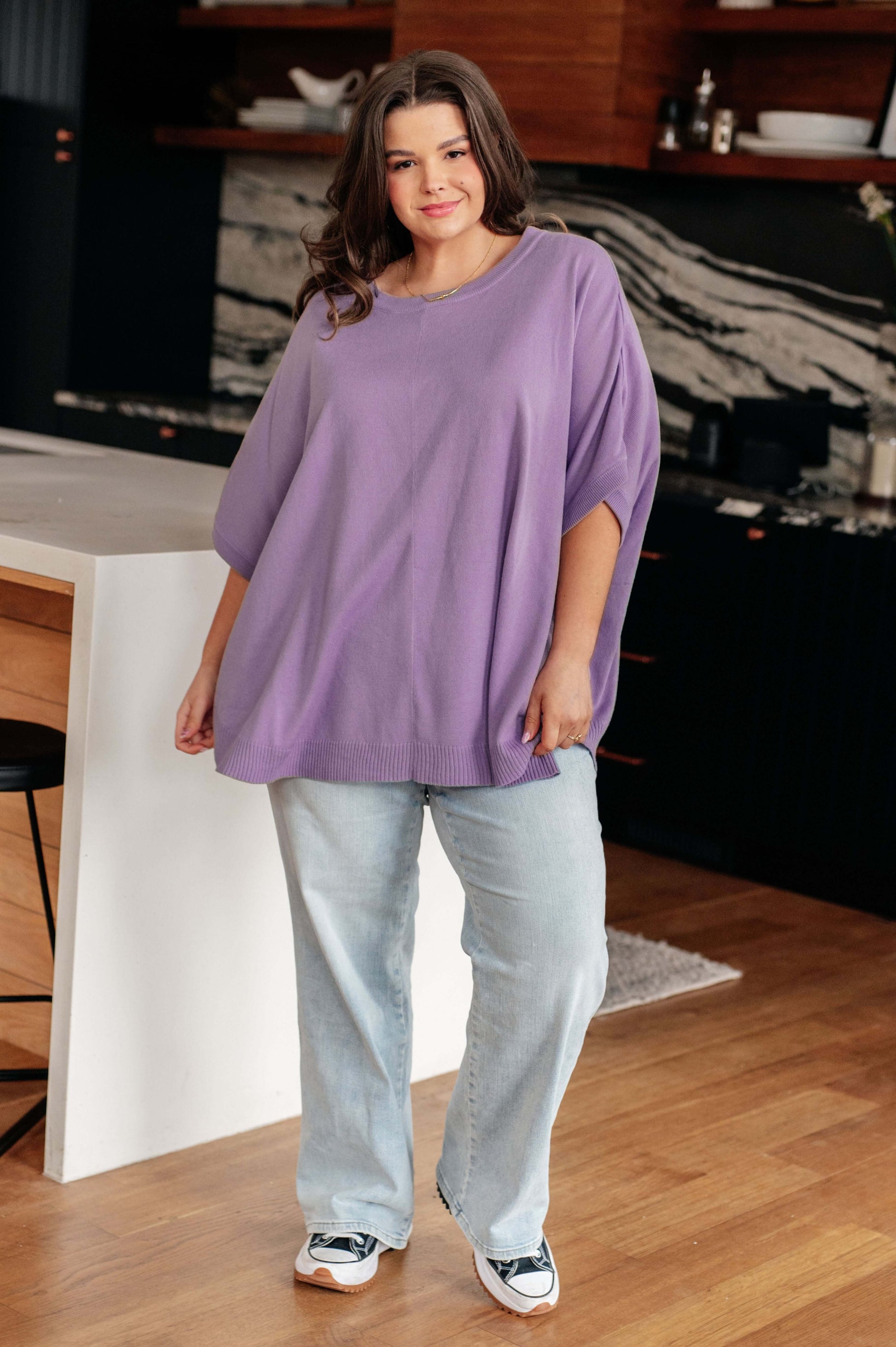 Lilac Whisper Dolman Sleeve Top - 1985 the VAULT Boutique