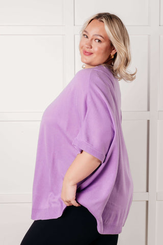 Lilac Whisper Dolman Sleeve Top - 1985 the VAULT Boutique